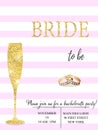 Bride to be, ÃÂard invitation, banner or poster lettering vector design. Royalty Free Stock Photo